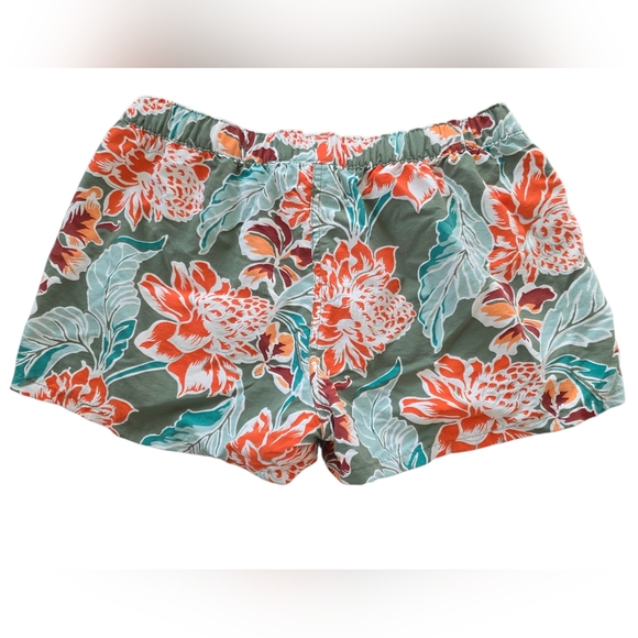 Patagonia Women's Barely Baggies Floral Print Athletic Shorts Size Large - Picture 2 of 7